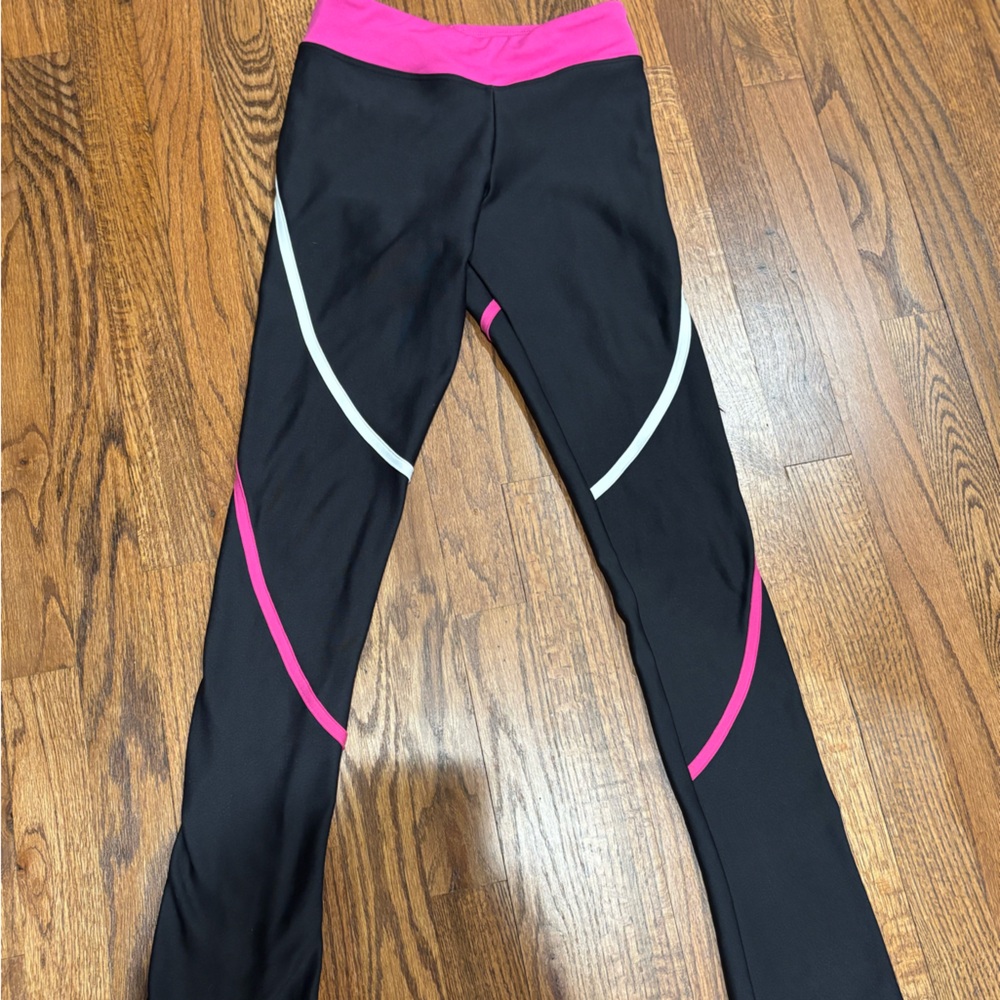 Chloe Noel pink spiral figure skating pants